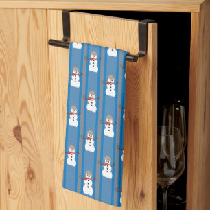 Linge De Cuisine Détective de Snowman amusante et fantaisiste