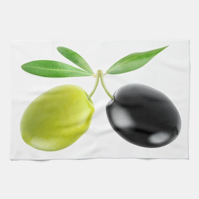 Linge De Cuisine Deux olives (Horizontal)