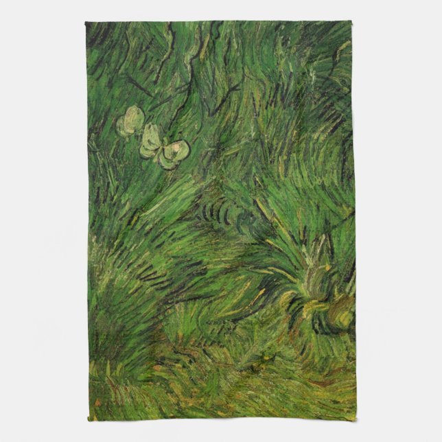 Linge De Cuisine Deux papillons blancs par Vincent van Gogh (Vertical)