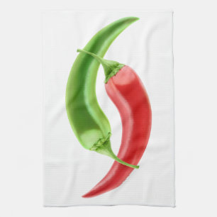 Linge De Cuisine Deux poivrons