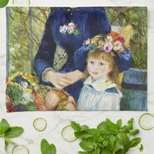 Linge De Cuisine Deux Soeurs (En Terrasse) De Pierre Renoir
