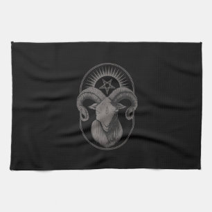 Linge De Cuisine Devil Goat Pentagram Baphomet Satan Occult Satanic