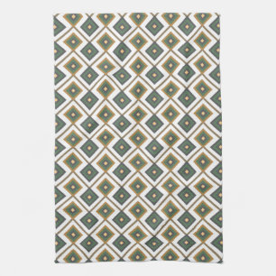 Linge De Cuisine Diamante en vert