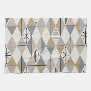 Linge De Cuisine Diamants d'art de l'ère atomique Or d'argent