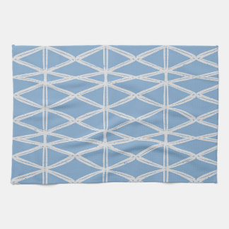 Linge De Cuisine Diamond Lattice contemporary modern triangle blue
