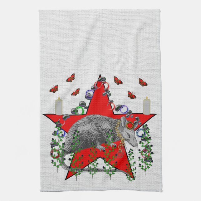 Linge De Cuisine Dieu de rat (Vertical)