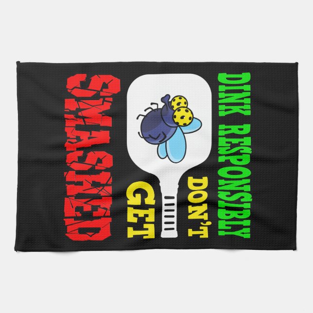 Linge De Cuisine Dinez de manière responsable - Funny Pickleball (Horizontal)