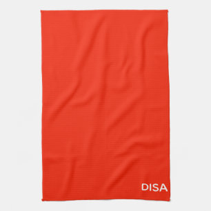 Linge De Cuisine Disa Red color