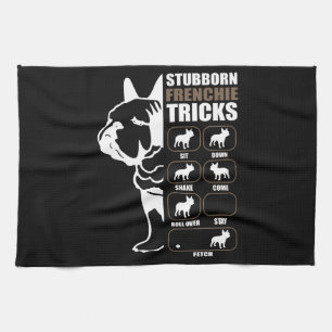 Linge De Cuisine Don de chien Tricks français têtus