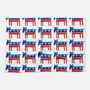 Linge De Cuisine Donkey démocrate