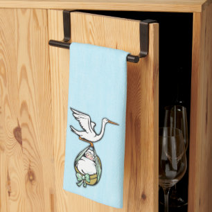 Linge De Cuisine Double Display Stork porte un bébé garçon