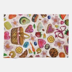 Linge De Cuisine Douceurs de pâtisserie mignonnes