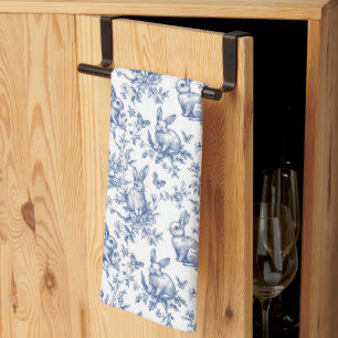 Linge De Cuisine Doux Lapins Bunny Toile Française