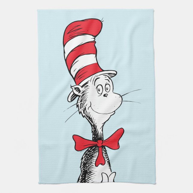 Linge De Cuisine Dr. Seuss I Chat dans le Casquette debout haut (Vertical)
