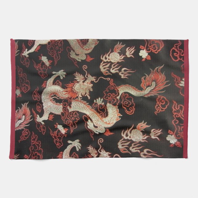 Linge De Cuisine Dragon chinois (Horizontal)