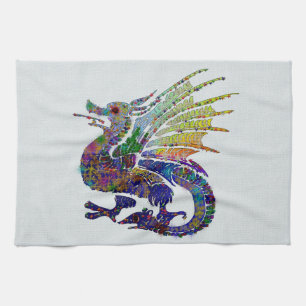 Linge De Cuisine Dragon orné de bijoux