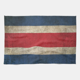 Linge De Cuisine Drapeau affligé par cru du Costa Rica