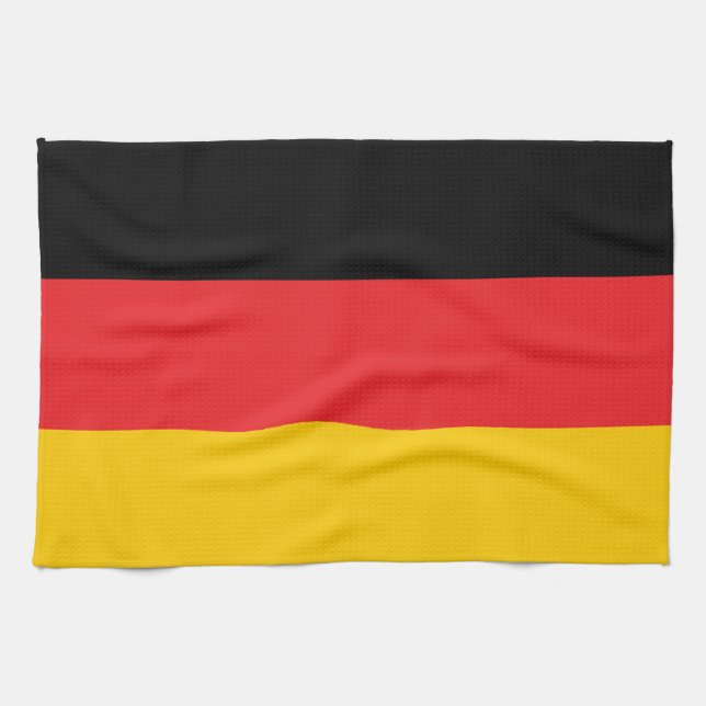 Linge De Cuisine Drapeau allemand (Horizontal)