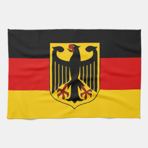 Linge De Cuisine Drapeau allemand & Armoiries, supporters de Deutsc
