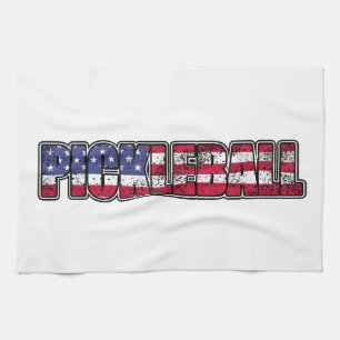Linge De Cuisine Drapeau américain de Pickleball