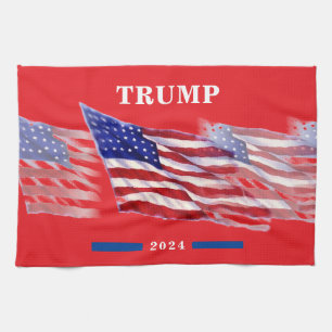 Linge De Cuisine Drapeau américain Donald Trump 2024