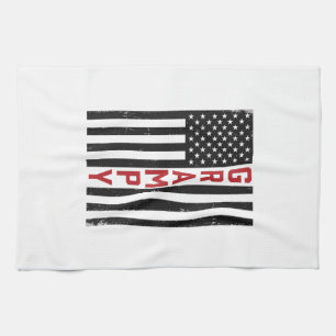 Linge De Cuisine Drapeau américain vintage vector design patriotiqu