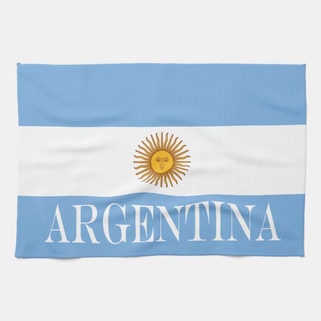 Linge De Cuisine Drapeau argentin Bandera De Argentina (Horizontal)