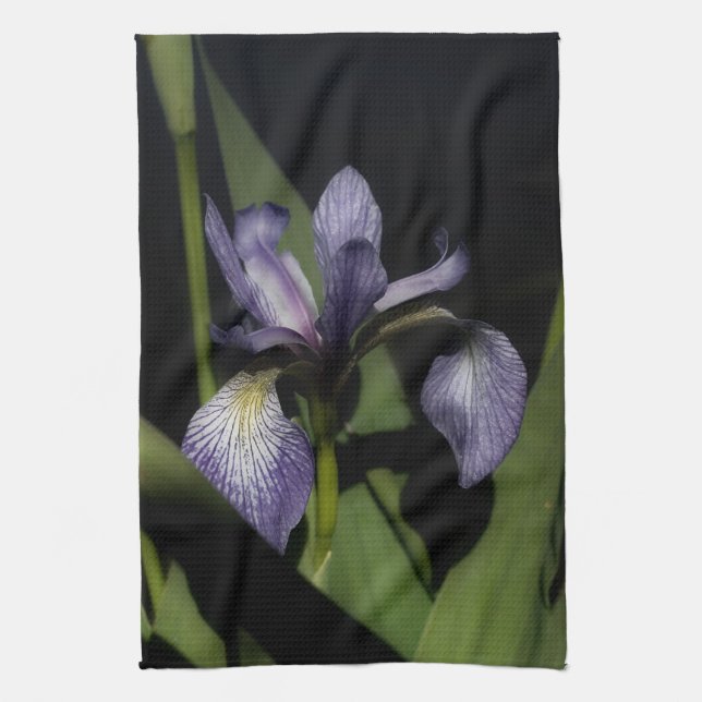 Linge De Cuisine Drapeau bleu Iris Fleur (Vertical)
