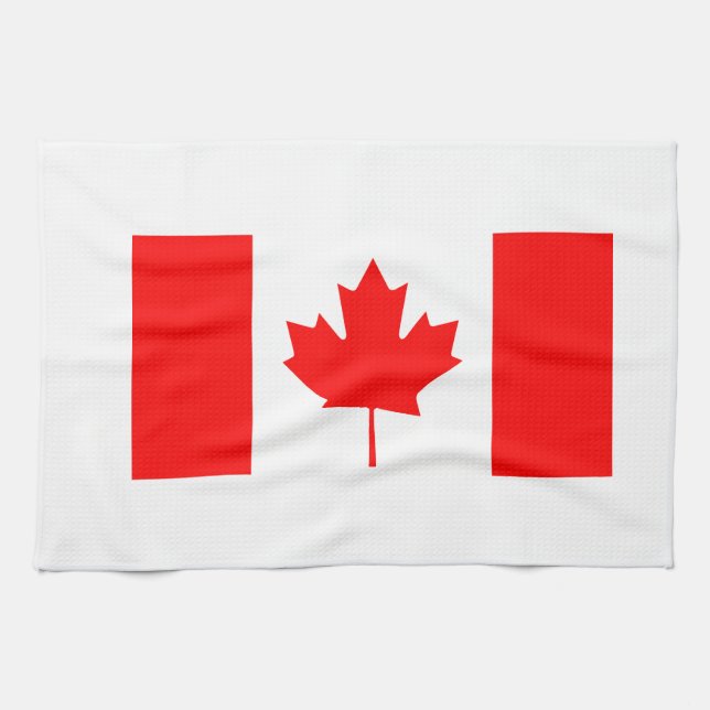 Linge De Cuisine Drapeau canadien (Horizontal)