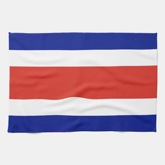 Linge De Cuisine Drapeau civil du Costa Rica (Horizontal)