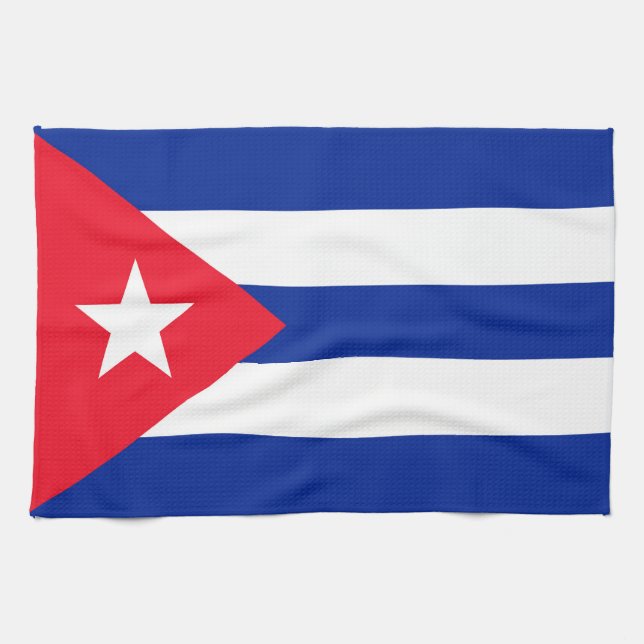 Linge De Cuisine Drapeau Cuba (Horizontal)