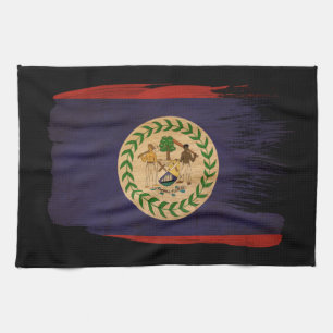 Linge De Cuisine Drapeau de Belize