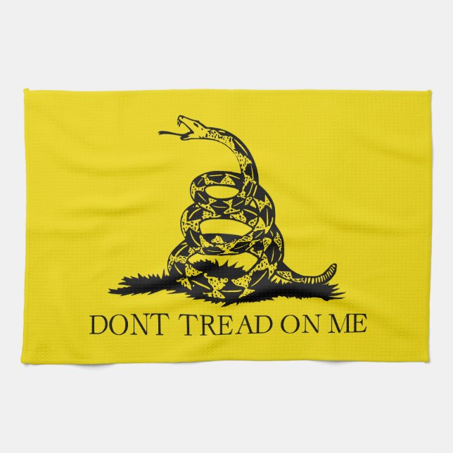 Linge De Cuisine Drapeau de crotale de Gadsden : Guerre révolutionn (Horizontal)