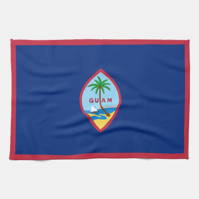 Linge De Cuisine Drapeau de Guam (Horizontal)