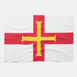 Linge De Cuisine Drapeau de Guernesey