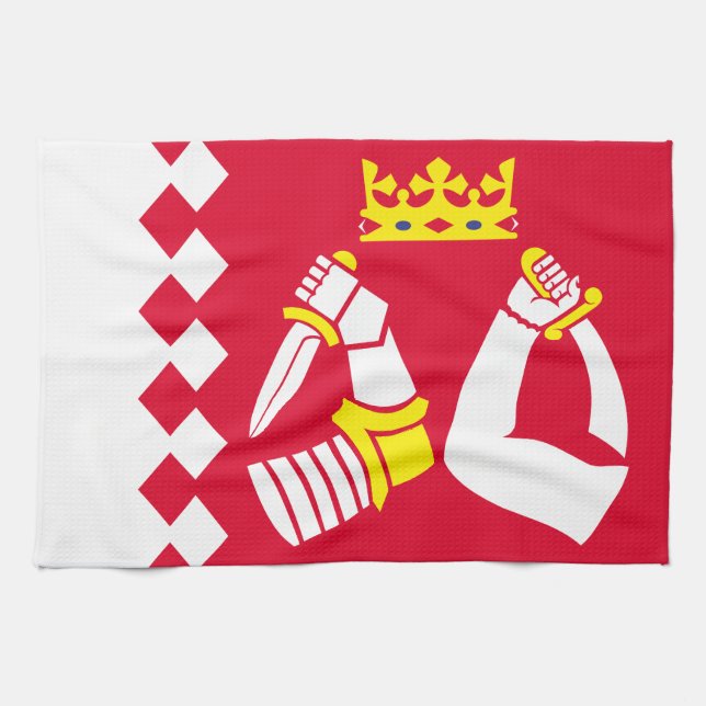 Linge De Cuisine Drapeau de Karelia Nord (Horizontal)