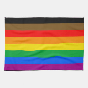 Linge De Cuisine Drapeau de la fierté arc-en-ciel de Philly