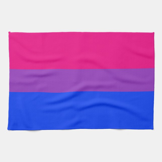 Linge De Cuisine Drapeau de la fierté bisexuelle (Horizontal)
