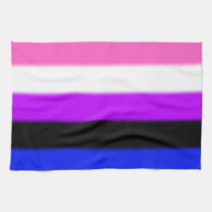 Linge De Cuisine Drapeau de la Fierté Genderfluide