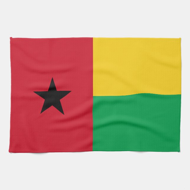 Linge De Cuisine Drapeau de la Guinée Bissau (Horizontal)