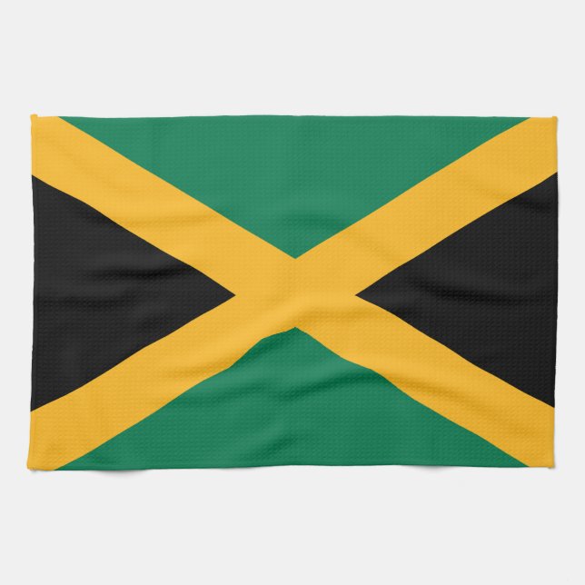 Linge De Cuisine Drapeau de la Jamaïque (Horizontal)