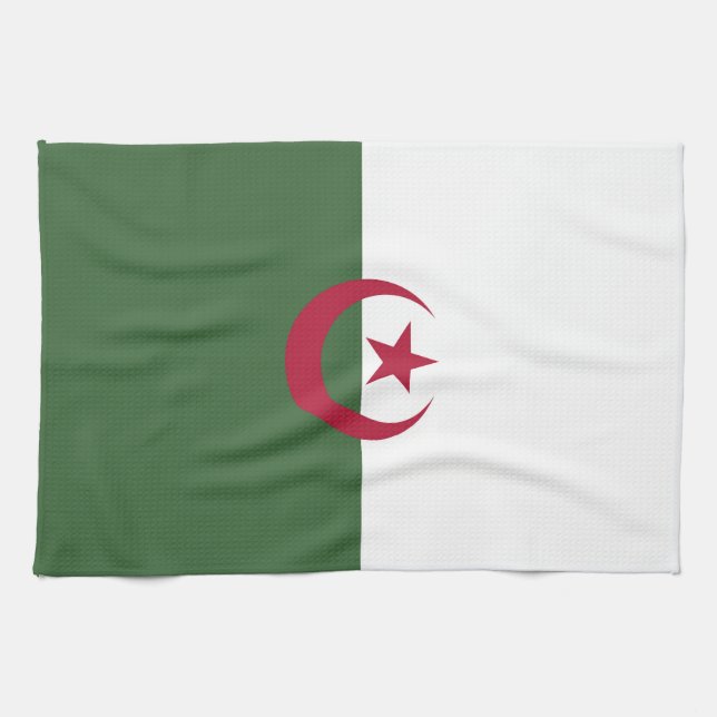 Linge De Cuisine Drapeau de l'Algérie (Horizontal)
