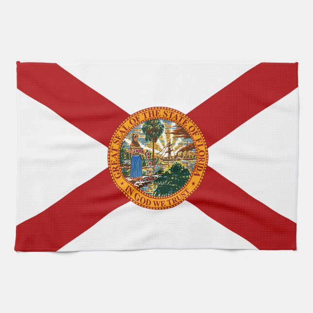 Linge De Cuisine Drapeau de l'État de Floride (Horizontal)