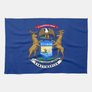 Linge De Cuisine Drapeau de l'État du Michigan