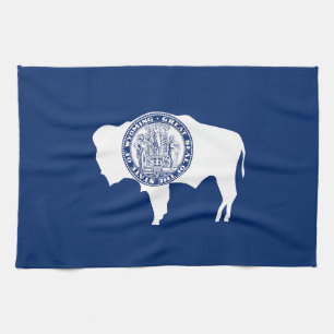 Linge De Cuisine Drapeau de l'État du Wyoming