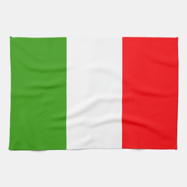 Linge De Cuisine Drapeau de l'Italie (Horizontal)
