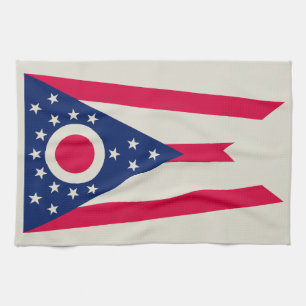 Linge De Cuisine Drapeau de l'Ohio : la bannière Buckeye State