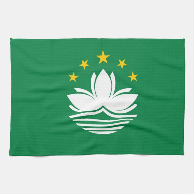 Linge De Cuisine Drapeau de Macao (Horizontal)