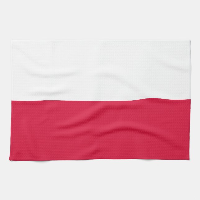Linge De Cuisine Drapeau de Pologne (Horizontal)