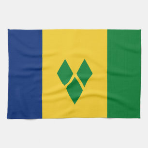 Linge De Cuisine Drapeau de Saint-Vincent